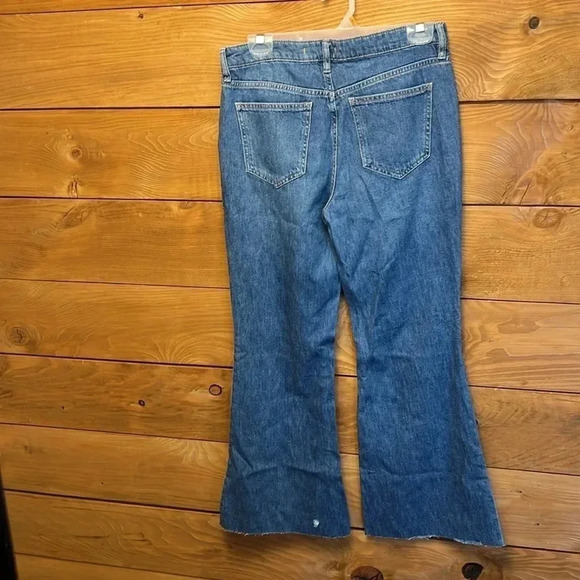 Womens Pre-worn We the Free distressed Jeans 29‎ Streetwear Y2K Denim raw hem - Picture 3 of 11